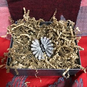 Nordstrom Pewter Silver Metal Hair Clip Claw NEW